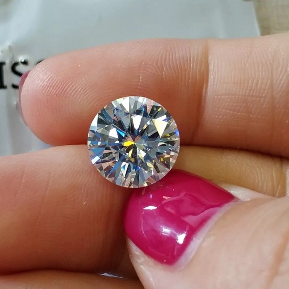 🔥2CT VVS Certified Round Brilliant Cut Moissanite Diamond Sparkling Loose Stone - Picture 8 of 14